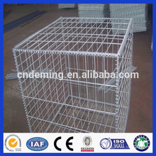 Hot Dipped galvanizado quadrado buraco soldado malha de arame Gabion cestas